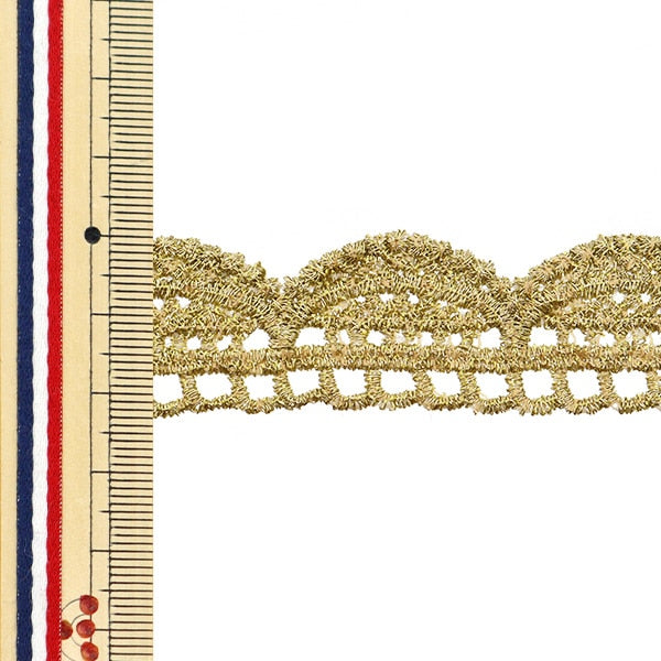 [From quantity 5] HandicraftTrim "Metallic race about 2.3cm width GY-99-24-6"