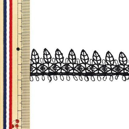 [الكمية من 5] الحرف اليدويةالزركشة "دانتيل معدني بعرض 2 سم تقريبًا باللون الأسود GY-99-24-16"