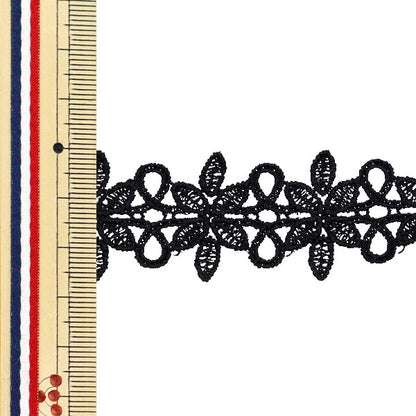 [From quantity 5] HandicraftTrim "Metallic lace approximately 2.7cm wide black GY-99-24-20"