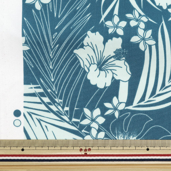 [De la cantidad 5] Fabric "T/C Hawaii Amplint Hibiscus Blue 205042-1"