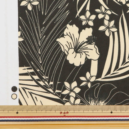 [De la cantidad 5] Fabric "T/C Hawaii Amplint Hibiscus Black 205042-2"