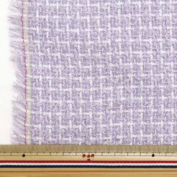 [Da quantità 5] Fabric "Fanshe Tsued Nerori rose Violet NRF-06-V"