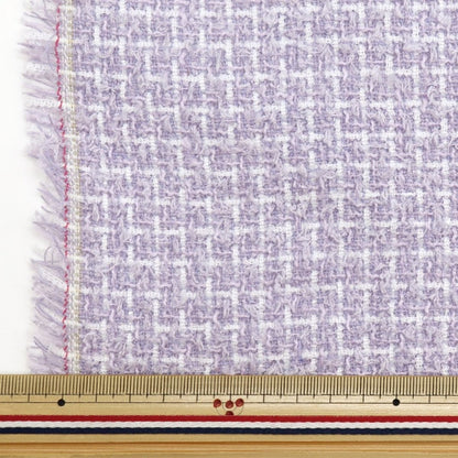 [Da quantità 5] Fabric "Fanshe Tsued Nerori rose Violet NRF-06-V"