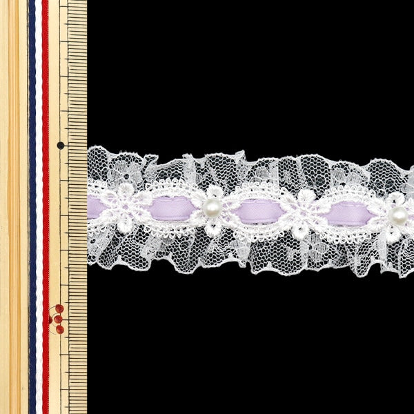 [Aus Menge 5] RasseFarbbandKlebeband "FarbbandDekoratives Rennen etwa 35 mm Breite lila Purpur FR2346]