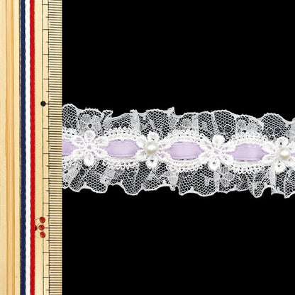 [Aus Menge 5] RasseFarbbandKlebeband "FarbbandDekoratives Rennen etwa 35 mm Breite lila Purpur FR2346]