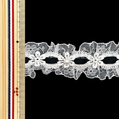 [수량 5에서] 레이스리본테이프 "리본약 35mm 너비 검은 FR2346] 장식 레이스]