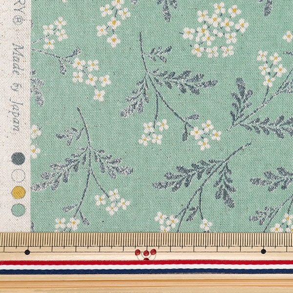 [From quantity 5] Fabric "Cotton hemp canvas jyposofila light blue 850435-1-2"