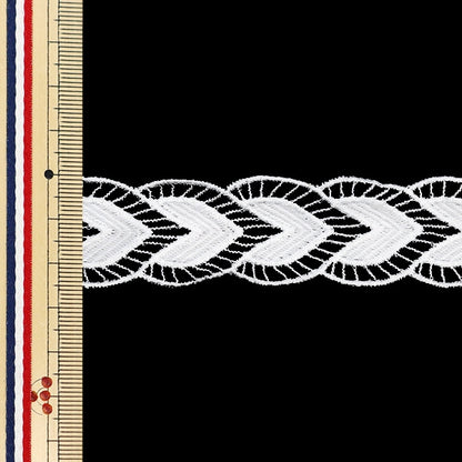 [From quantity 5] RaceRibbonTape "Lace White Approximately 2.5cm Width ISY-6-24-26A"