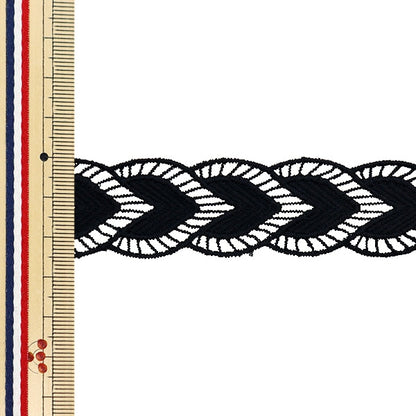 [수량 5에서] 레이스리본테이프 "레이스 블랙 약 2.5cm 너비 ISY-6-24-26B"