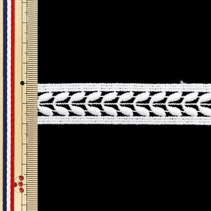 [From quantity 5] RaceRibbonTape "Lace White Approximately 2cm Width ISY-6-24-29"