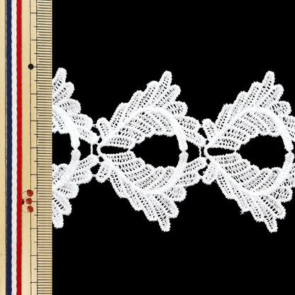 【数量5から】 レースリボンテープ 『レース ホワイト 約6cm幅 ISY-6-24-33』