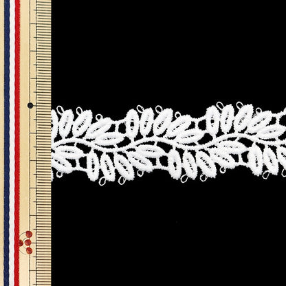 【数量5から】 レースリボンテープ 『レース ホワイト 約2.8cm幅 ISY-6-24-34』
