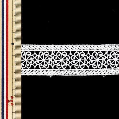 [From quantity 5] RaceRibbonTape "Lace White Approximately 3.7cm Width ISY-6-24-8A"