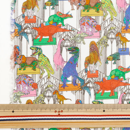 [الكمية من 5] قماش ``Liberty Fabrics Tana Lawn Claus Roars and Dinosaurs 363J4208-CU'' Liberty Japan Liberty Japan