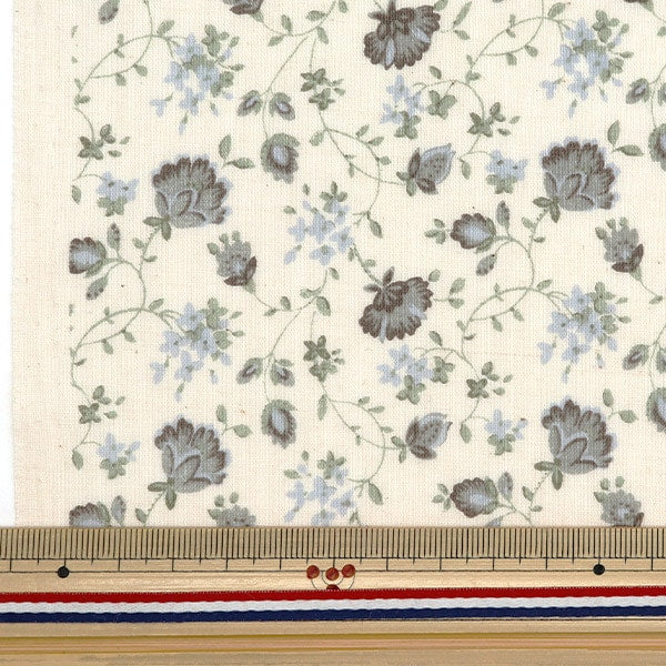 [De la cantidad 5] Fabric "Provans Provans Garden Nagare Vanan Natural X Gray 850438-1-1"