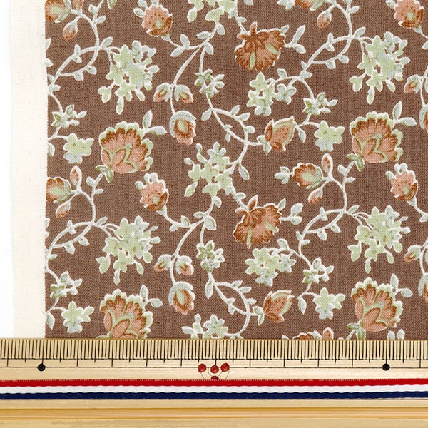 [De la cantidad 5] Fabric "Scare Provans Garden Nagare Vana Brown 850438-1-4"