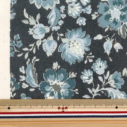 [From quantity 5] Fabric 『Scare Print Provence Garden Salasa Vintage Navy 850439-1-5]