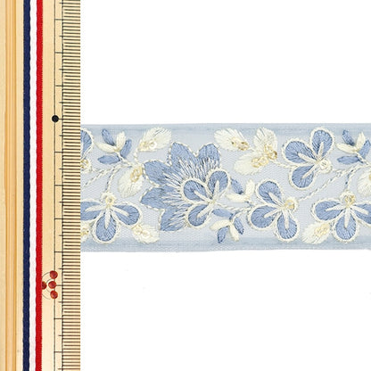 [De la quantité 5] artisanatGarniture "2024 Garniture de broderie indienne Gris X blanc 3529g"