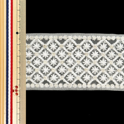 [De la cantidad 5] ArtilleraRibete "2024 Ribete bordado indio White X White M-215J"