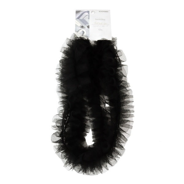 チュール 『ネロリローズ フリルチュールテープ ブラック NR-03』 KIYOHARA 清原