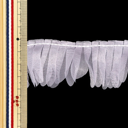 【数量5から】 フリルリボンテープ 『ダイカットフリル 約38mm幅 パープル FR2312』