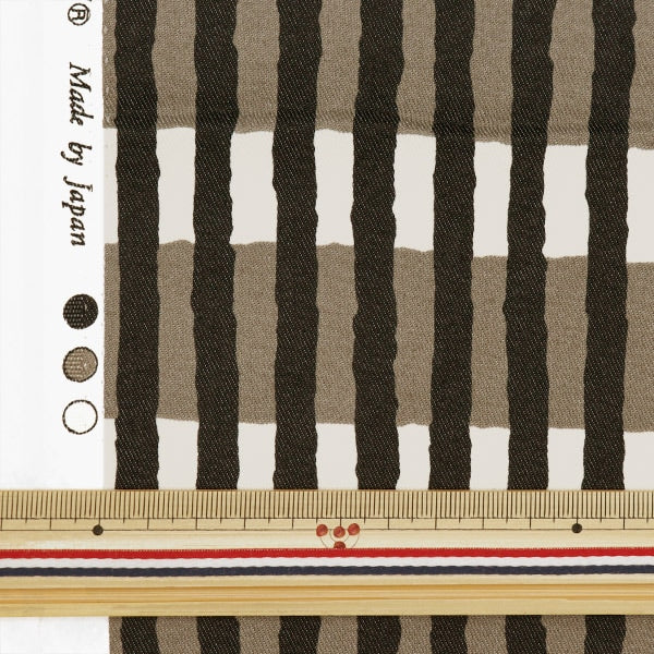 [Dalla quantità 5] tessuto "TC Color Denim Stripe Border Black 83060-3-2"