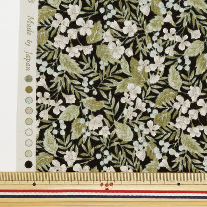 [De la cantidad 5] Fabric "Scare Botanical Berry Flower Negro 850443-1-6"