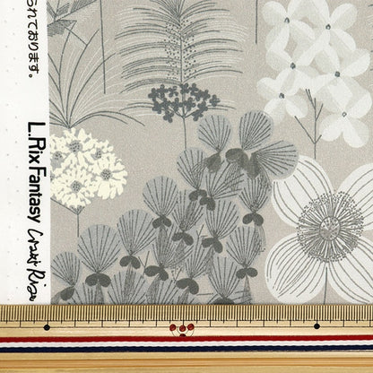 [De la cantidad 5] Fabric "Ueno Richiblod Garden Gray Unrf-05-Gry"