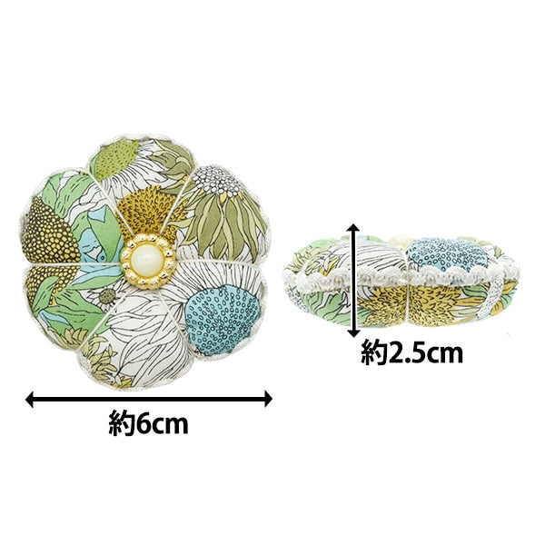 針山 『リバティ・ファブリックス ピンクッション花型 PI3-3638158AE』
