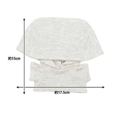 Pièces d'artisanat "vêtements en peluche simples à capuche l taille heather gris mpa-4d-l"