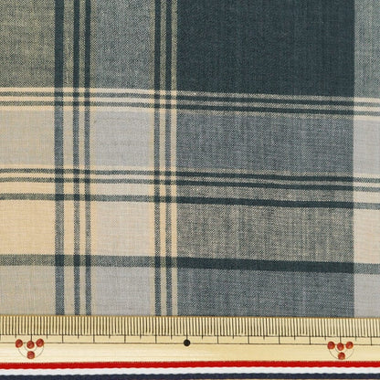 [De la quantité 5] tissu "madras vérifie beige bleu vert inm24-biblgn"