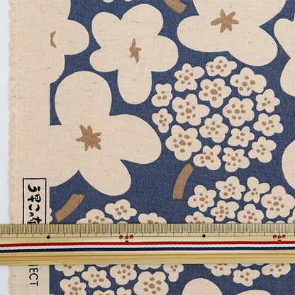 [Aus Quantität 5] Stoff "Ukiko Cotton Leinen Leinwand Bouquet UP5931-C" Cotton Kobayashi Cotton Kobayashi Kobayashi.