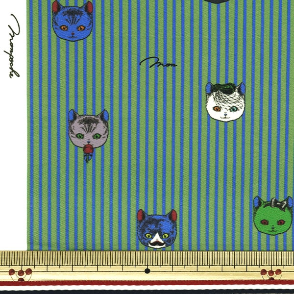 [Aus Menge 5] Stoff "Inkjet Print Monposh Mode Cat Mo-08"