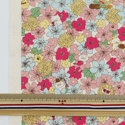 [Dalla quantità 5] tessuto "largo nessuno rosa KTS7062-A" Cotton Kobayashi Cotton Kobayashi Kobayashi.