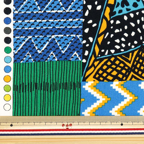 [De la cantidad 5] Fabric "Sheiting African Plastic Pathwork Patrón AP42807-1C"