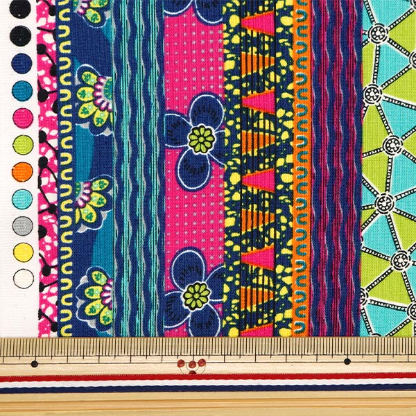 [De la cantidad 5] Fabric "Hojas de láminas Patrón de borde liso africano AP42807-2A"