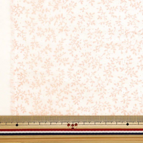 [De la quantité 5] tissu "w Gauze broderie petite fleur rose ap4730-1a"