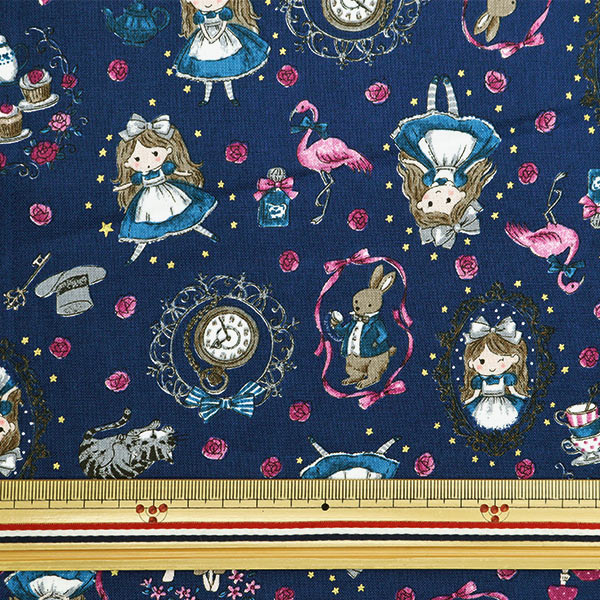 [From quantity 5] Fabric 『Sheeting Fairy Tail Alice YPA-56010-1A] KOKKA