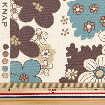 [Aus Menge 5] Fabric "Nova Oxline Daika Beige Nox-lbfl-be" Kokka Cocka