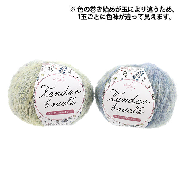 Yarn Tender Boucle 4201 - color winding varies by ball; two balls shown with different starts