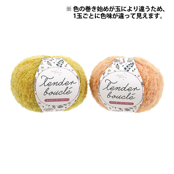 Yarn Tender Boucle 4215 - color winding varies by ball; two balls shown