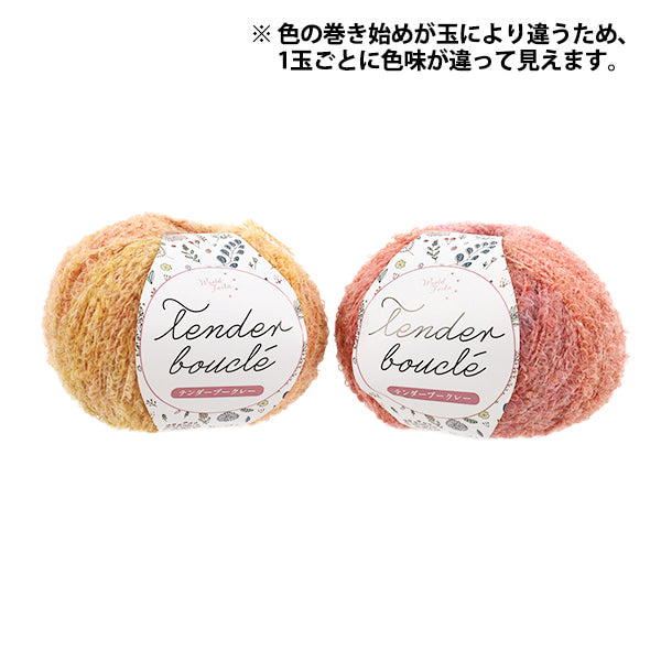 Yarn Tender Boucle 4219 - color winding varies by ball; two balls shown