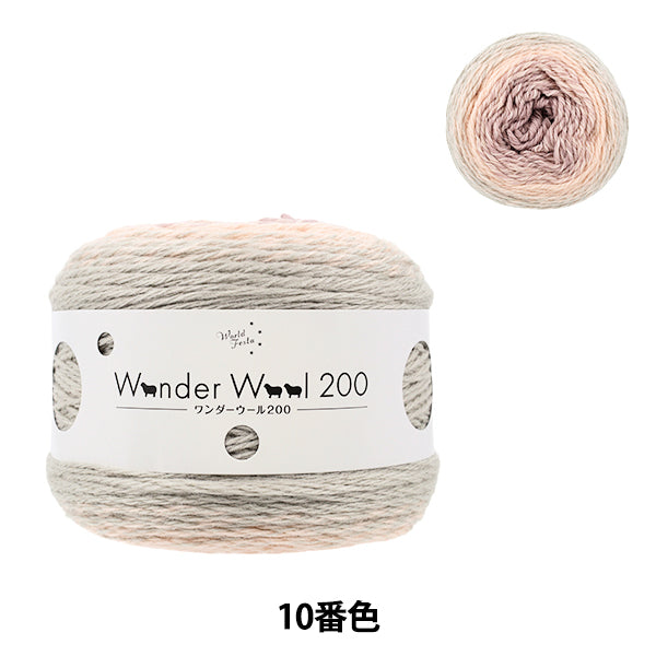 Wonder Wool 200 yarn skein with long-pitch gradient - Yuzawaya World Festa