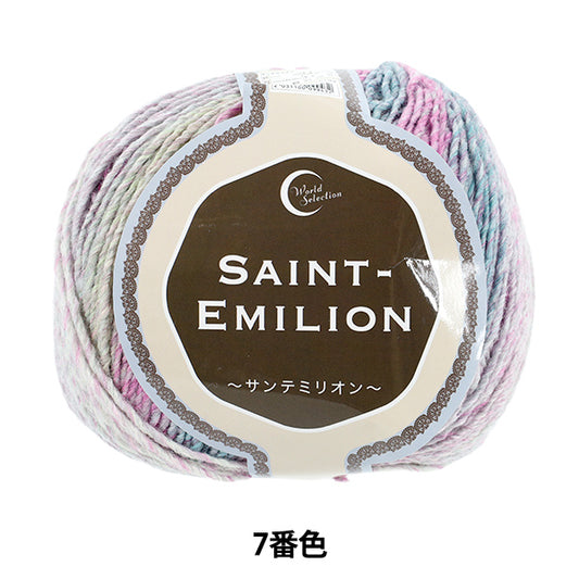 St Emilion Color 7 yarn ball in purple and pink tones long gradient yarn