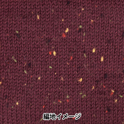 秋冬毛糸 『ホリデーツイード 10番色 チョコレート』 World Festa ワールドフェスタ 【ユザワヤオリジナル】