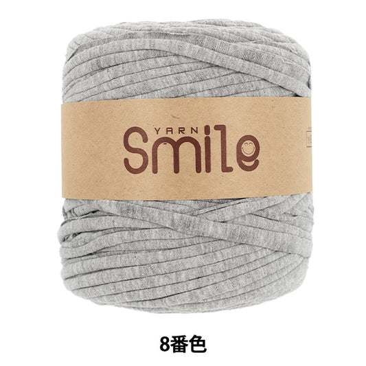 Stoffgarn "Smile Garn Nr. 8 Farbe Grau Schwarz" 【YuzawayaOriginal]