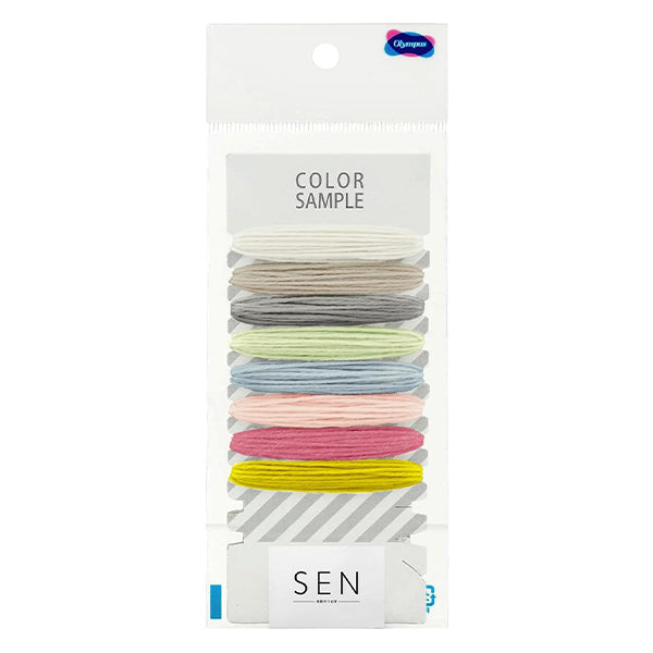 ソックヤーン 毛糸 『COLOR SAMPLE-自然のつむぎSEN- CSY-1』 Olympus オリムパス