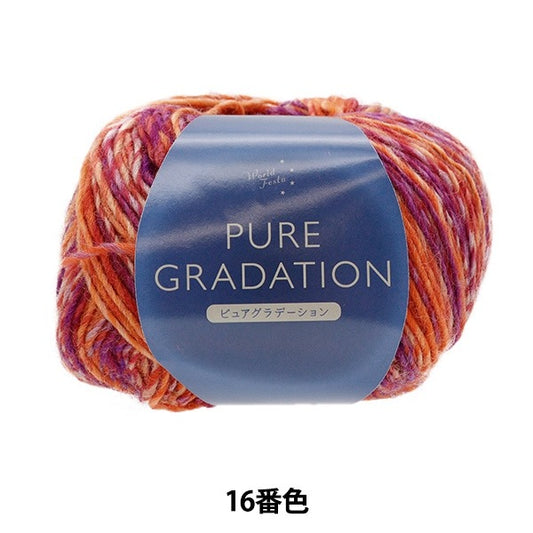Fall and winterYarn "Pure gradation 16th color ZH1915" WORLD FESTA World Festa [YuzawayaLimited product]