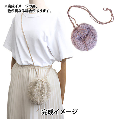 Knitting Kit ``Mesh Petit Bag Kit Silver 40518204-17" Puppy