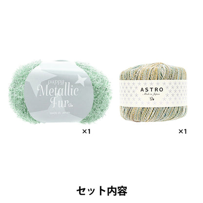 Strickpaket „Mesh Petit Bag Kit Mint“ 40518204-17" Puppy